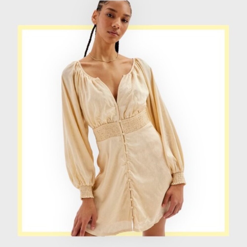 Urban Outfitters Long Sleeve Dress | Light Sand Color | NWT | Size M